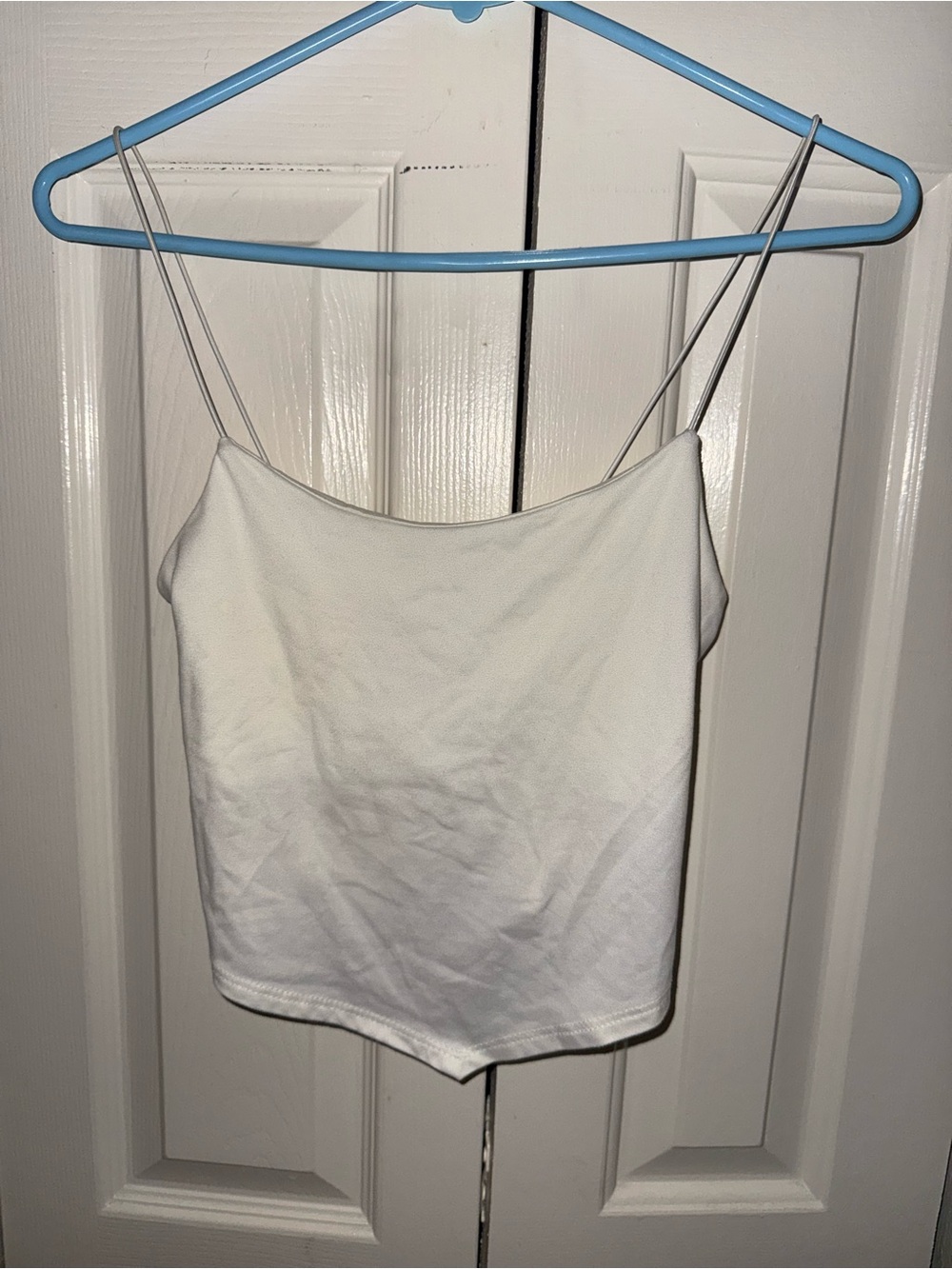 gaze White Spaghetti Strap Cami